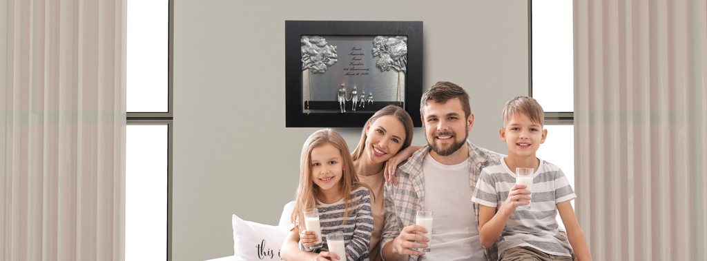 Handmade iron 6th anniversary gift for him and her, symbolizing strength and lasting love