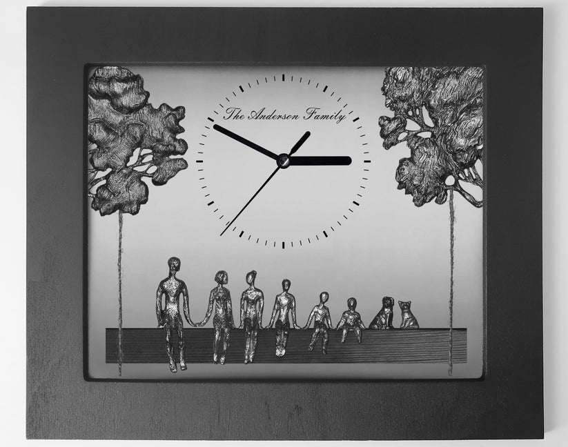 Personalized Wall Art with Clocks