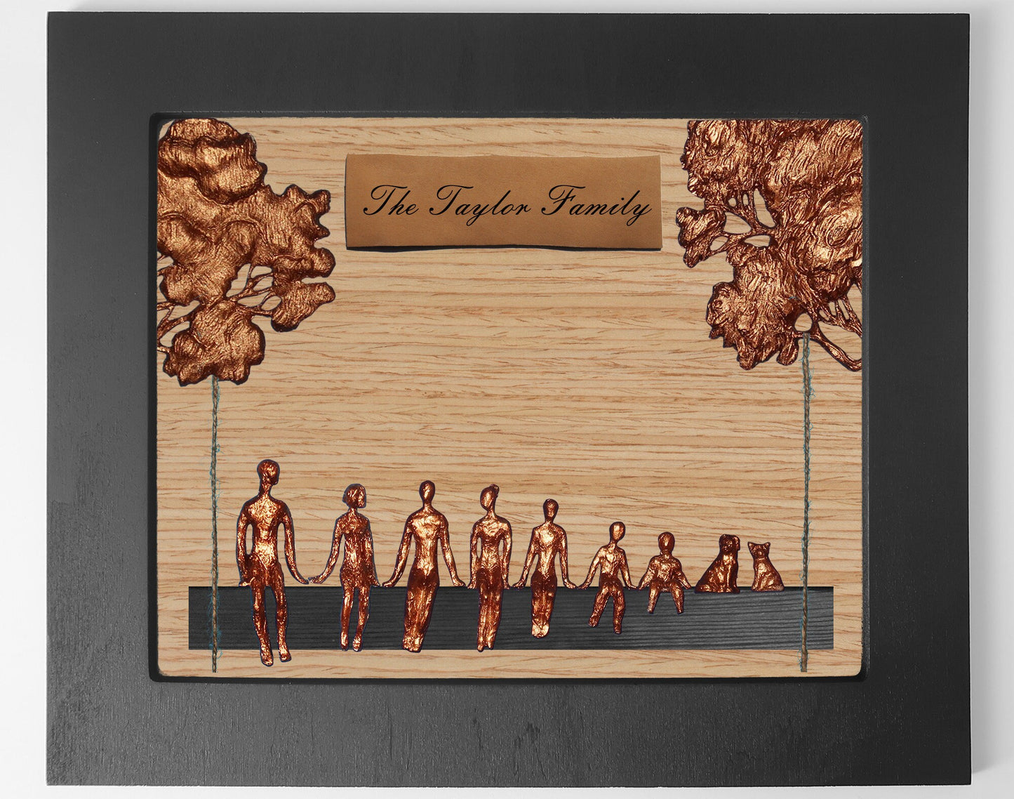5th Anniversary Gift, Wood Anniversary Gift for Couple, Family Tree Gift for Wedding Anniversary, Personalized Gift for Wife